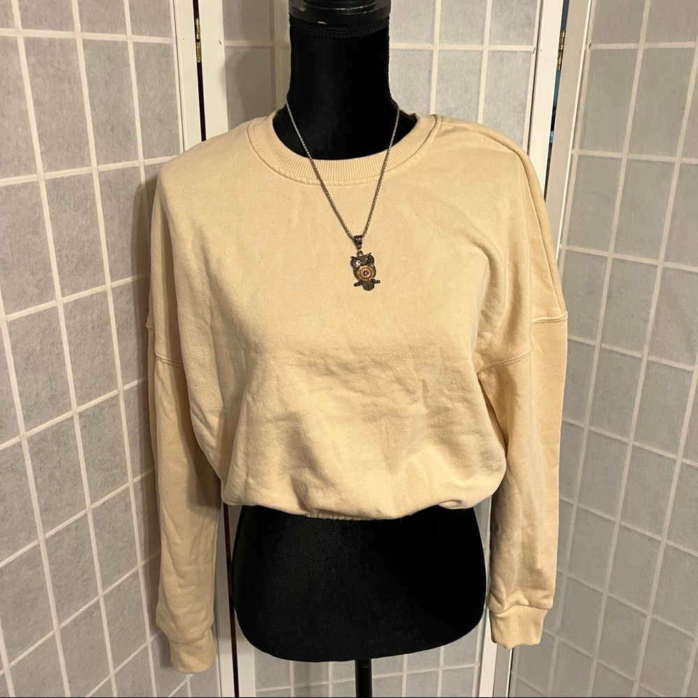 Longsleeve Crewneck Crop Sweater